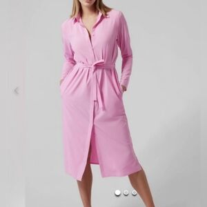 Athleta Urbanite Shirt Dress in Pink  Barbiecore Size M